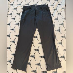 Nike Gray Tour Performance Modern Tech Casual Preppy Golf Chino Pants Men 36x32